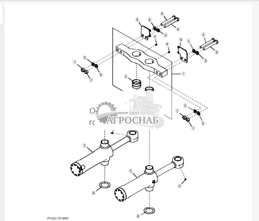 Сухарь цилиндра поворота (234970 